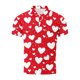thumbnail image 4 of TaTaai Men's Valentine Print Turndown Collar Quarter Sleeve Pullover, Valentine's Day Gift, Casual Daily Outdoor T-Shirt Gift, 4 of 5