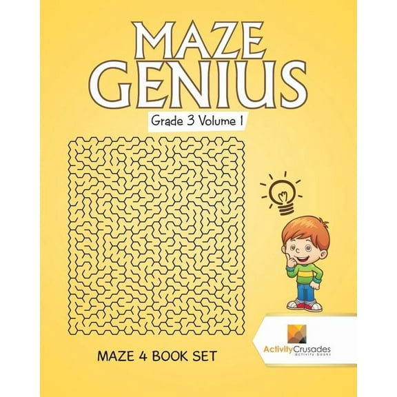 Maze Genius Grade 3 Volume 1: Maze 4 Book Set, (Paperback)