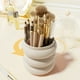 thumbnail image 4 of Organizador giratorio transparente para cosméticos: gira 360°, de plástico, con múltiples compartimentos, elegante; para tocador, baño y almacenamiento de maquillaje, 4 of 7