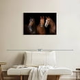 thumbnail image 2 of Elephant Stock Brown Stallion Horses Wall Art - Horizontal Canvas Wall Art - Living Room Wall Decor - Animal Canvas - Black And Brown Decor - 30" x 20", 2 of 8