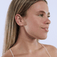 thumbnail image 4 of Aretes para Mujer Oro 14k LuckyLy con Zirconias, Modelo Judy rosa UNITALLA, 4 of 6