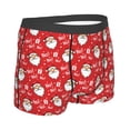 thumbnail image 3 of Daiia Merry Christmas Santa Claus A Men's Underwear Boxer Briefs, Cotton Stretch Moisture-Wicking Underwear-Large, 3 of 9