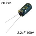 thumbnail image 2 of Capacitor electrolítico radial de aluminio bajo ESR 2.2uF 400V 6.3x12mm 80pcs, 2 of 3