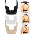 thumbnail image 1 of Anyfit Wear Deep Plunge Push Up Bra for Women Low Back Bra Wire Lifting Bra with Multiway Convertible Straps Pack of 3, 1 of 7