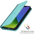 thumbnail image 5 of for iPhone 14 Plus Wallet Folio Phone Case with Card Holder 6.7",Premium PU Leather Magnetic Full Protection Shockproof Phone Case for Women & Men for iPhone 14 Plus 5G 2022 -Sky Blue+Blue, 5 of 13