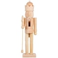 thumbnail image 1 of Miangastore Blank Unfinished Nutcracker Craft Decorative Graffiti Nutcracker Statue DIY Nutcracker Ornament, 1 of 9