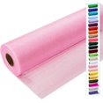 thumbnail image 1 of Tela IONTACH de organza de tul rosa claro, 30 cm x 46 m, rollo, 1 of 6