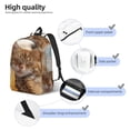 thumbnail image 3 of Easygdp Relaxing Cat With Orange Juice Mochila de Lona Resistente para Laptop, Compatible con Laptops de 15 a 17 pulgadas, Ideal para Escuela, Trabajo y Viajes-Small, 3 of 5