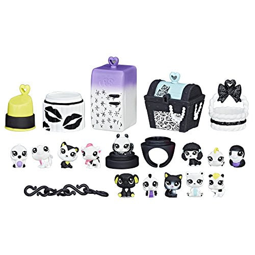 Littlest Pet Shop Black & White BFFs Bear 2-Pack - Twin Cub Collectible Figures