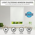 thumbnail image 6 of PowerSellerUSA Oval Cordless Blinds, Roll-Up Roller Shades for Windows and Doors, Light Filtering and Shades Privacy Window Treatment for Home - 60" (Width) x 72" (Length) White, 6 of 9