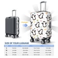 thumbnail image 5 of Haiem Colorful Hearts Penguin Luggage Cover Printed Suitcase Covers for Luggage Elastic Washable Suitcase Protector Fits 18-32 Inch Luggage-Large, 5 of 8