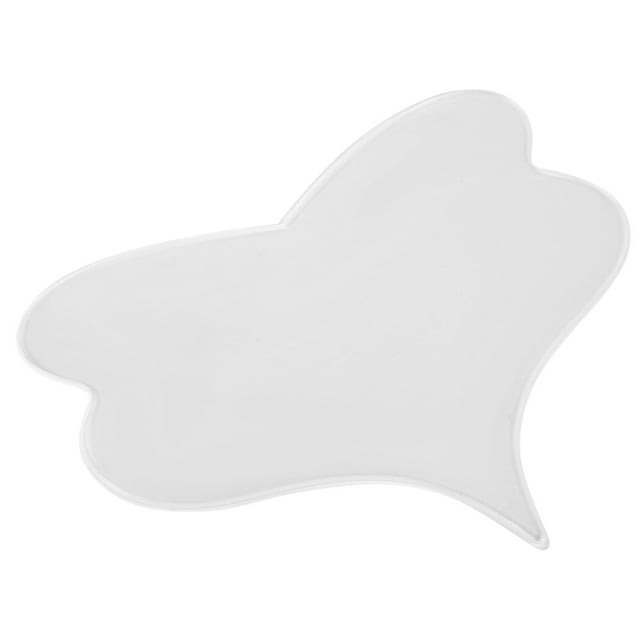 Coussin de Poitrine, Autocollant Réutilisable de Poitrine, Silicone Confortable et Respectueux de la Peau pour les Rides de Salon de Ridules Maison Papillons Forme, Forme de Pêche, Couleur de Peau T Forme