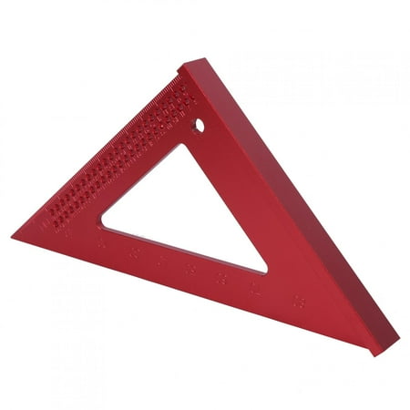 

Woodworking Hole Scribing Gauge 45/90 Degree Aluminum Triangular Ruler Carpenter Marking Tool
