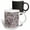 Multicolor, variant on 3drose, Black and White Granite Print, 15oz Two-tone Green Mug