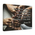 thumbnail image 3 of Scripture Walls  According to Christ Jesus Romans 15:5 Bible Verse Canvas Christian Wall Art Ready to Hang Unframed, 3 of 6