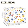 thumbnail image 5 of Yayeee Collapsible Cube Storage Bin with Lid Fabric Closet Decorative Basket with Handles, Tropical Rhythm, 5 of 7