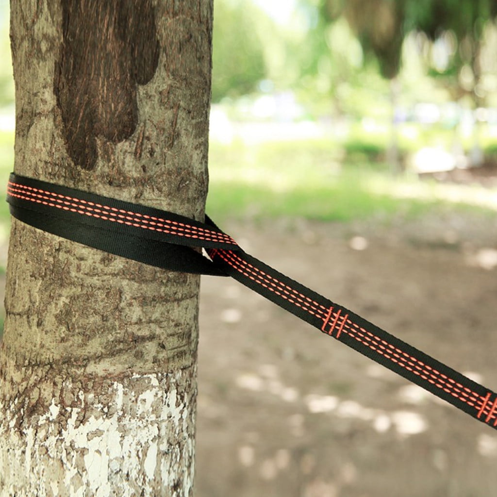 US 2 Adjustable Tree Strap Hanging Extension Orange Hammock Straps Hammock Rope 