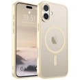 thumbnail image 1 of Funda magnética SUPFINE para iPhone 16 Plus, color blanco envejecido, 1 of 7