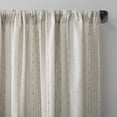 thumbnail image 2 of Archaeo Slub Texture Stripe Cotton Curtain, 52"W X 84"L, Linen/White, 2 of 7