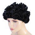 thumbnail image 4 of Gorro de natación, Gorro de natacióGorro de natación de flores, gorro de natación elástico, duradero para nadar gorros de natación de pelo largo para mujeres al aire libre LHCER NO, 4 of 5