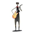 thumbnail image 1 of GUOOL Iron Music Man Statue Model Desktop Ornament Musical Instrument Figurine Artwork Guitar Player, 1 of 9