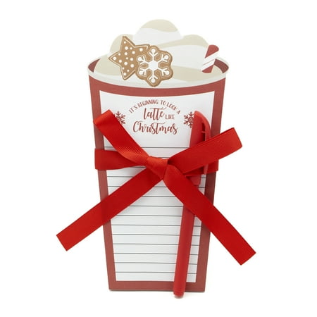 Holiday Time Latte Notepad W Pen