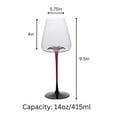 thumbnail image 4 of Large Concave Wine Glasses - 16oz, 4 of 9