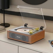 Udreamer Portable CD Players for Home, with Bluetooth &Hi-Fi Stereo Speakers,Remote Control | Brown
