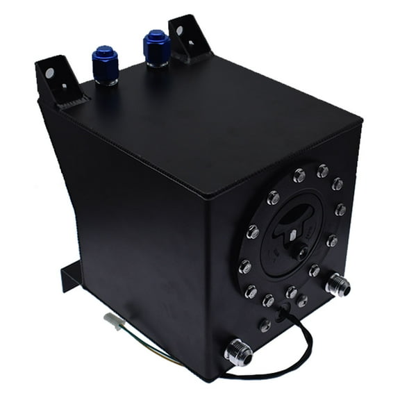 Aluminum Fuel Tank Black 2.5 Gallon Drifting Fuel Cell Gas Tank Level Sender Coated Aluminum Racing
