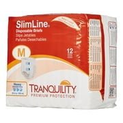 Tranquility Slimline Adult Incontinence Brief M Heavy Absorbency Full Fit, 2122, Heavy, 12 Ct