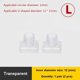 thumbnail image 1 of uds., cubiertas para zapatos de tacón alto para mujer, Material cuadrado de TPU/PVC, protector de talón de amortiguación suave, silenciador, protector de talón antideslizante, China Gao Jinjia LED, 1 of 2