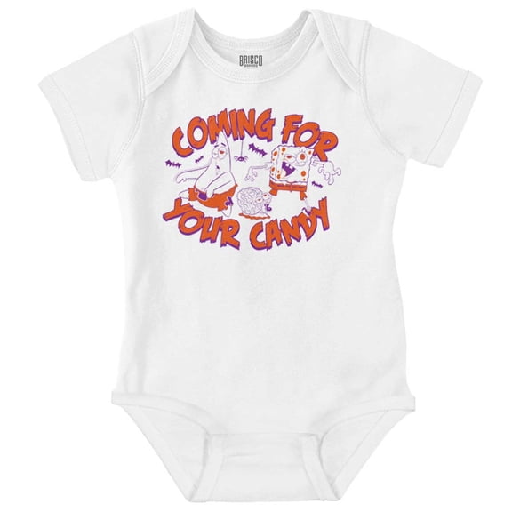 SpongeBob Halloween Coming For Candy Baby Romper Boys or Girls