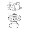 thumbnail image 6 of Good Housekeeping Yorkshire Bathroom Ventilation Fan with Light, Satin White, 6 of 6