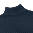 thumbnail image 6 of NY Threads Men's Ribbed Turtleneck Slim Fit Pullover Casual Long Sleeves Basic Top, X-Large, Navy, 6 of 9