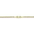 thumbnail image 3 of Leslie's 10K 2.25mm Diamond-Cut Rope Chain (Weight: 2.8 Grams, Length: 8 Inches), 3 of 4