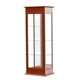 thumbnail image 5 of Waddell 792K-MB-AK Varsity 25 x 77 x 18 in. Hinged Door Lighted Tower Display Case, Mirror Back - Autumn Oak, 5 of 7