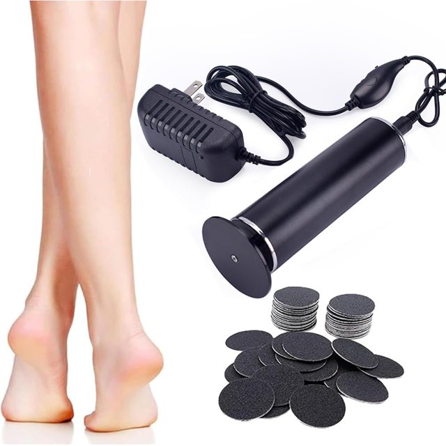 Eliminador eléctrico de callos de pies con 60 discos de lijado para hombres y mujeres