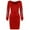 Red, variant on Fesfesfes Women Gowns Long Sleeve Dress Formal Gowns V Neck Sequin Party Office Gowns And Evening Dresses Plus Size $10