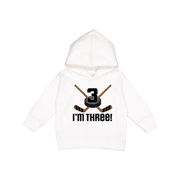 Inktastic 3rd Birthday Ice Hockey Sports Boys Party Toddler Hoodie