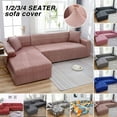 thumbnail image 1 of 1/2/3/4 Seater Elastic Sofa Covers Slipcovers Stretch Couch Furniture Protector, 1 of 9