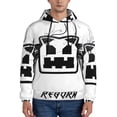 thumbnail image 2 of Lsque Geometry Dash Pattern Casual Men's Hoodie,Hooded Sweatshirt with Kangaroo Pocket,Pullover Hoodie-XX-Large, 2 of 8