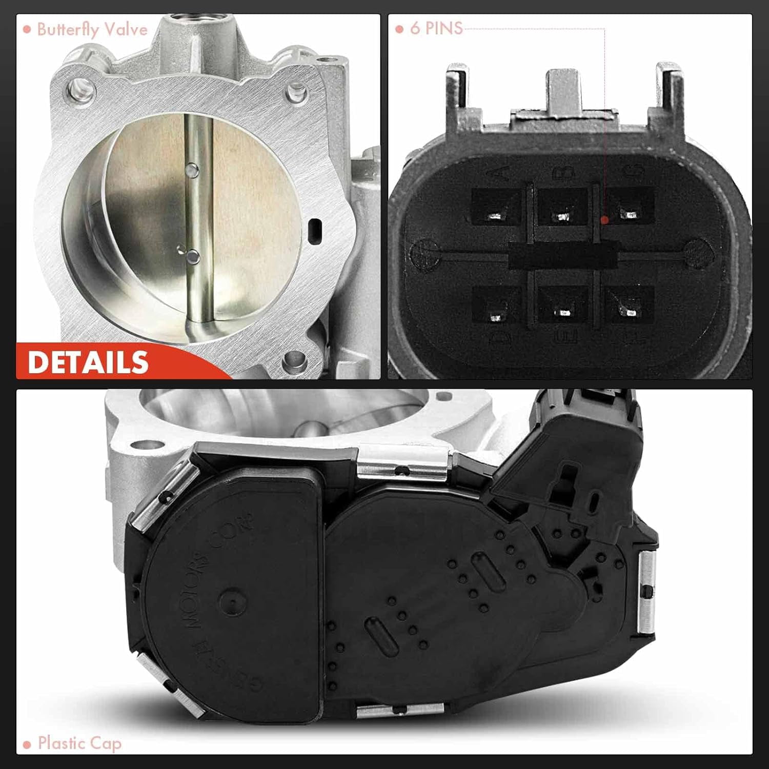A-Premium Throttle Body Compatible with Buick Allure LaCrosse Cadillac CTS SRX STS Chevrolet Camaro Equinox GMC Terrain 3.0L 3.6L