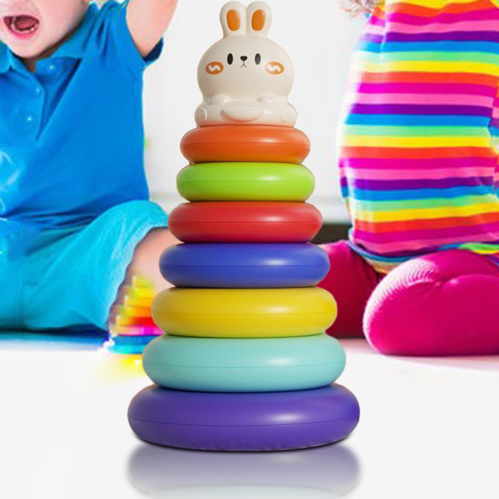 Set De 36 Piedras De Equilibrio Apilables Jacootoys, Bloques De Madera De Colores, Juguete Educativo Para Niños De 3 Años En Adelante