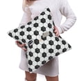 thumbnail image 6 of Bingfone Soccer Linen Throw Pillow Covers Cushion Case Pocket Button Vintage Farmhouse Pillowcase-16"x16", 6 of 9