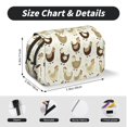 thumbnail image 5 of Sikiie Chicken Cartoon Print Flip Double-layer Pencil Case, All-purpose Stationery Bag for Study and Office, Zipper Design, Unisex, 5 of 7