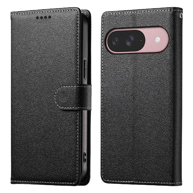 Case for FOXDOCK Google Pixel 9 Wallet Case – Premium Leather, 3 Card Slots, Shockproof Protection