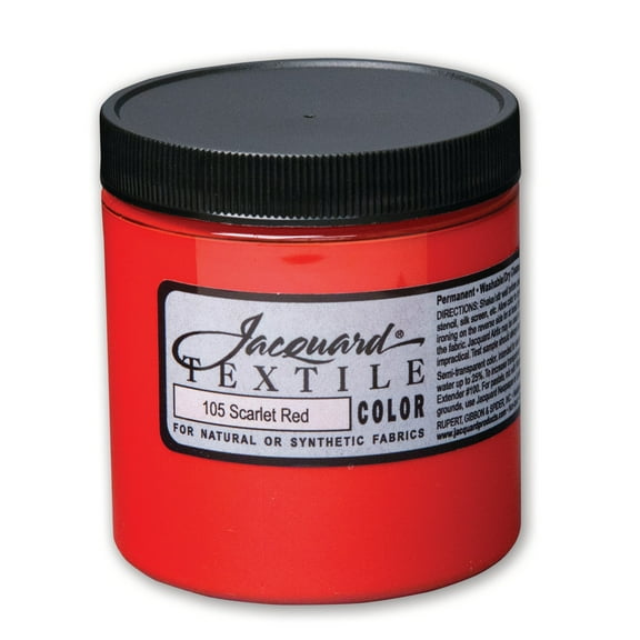 Jacquard Textile Color - Fabric Paint - (8 oz) - Scarlet