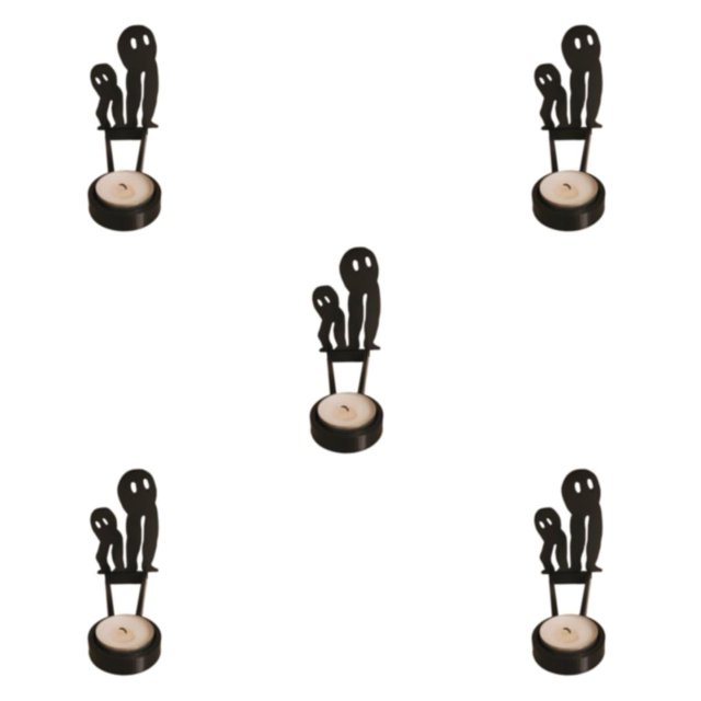 braveheart Rustproof Coating Candle Holders For Durability Halloween Decoration Exquisite Craft Candlestick G 5Set