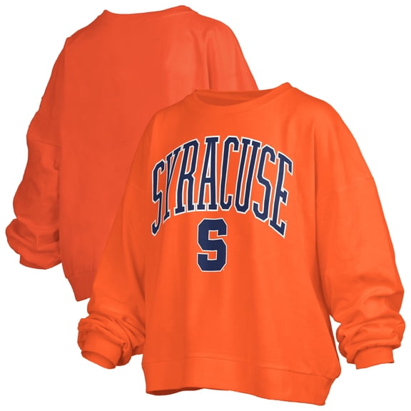 Women's Pressbox  Orange Syracuse Orange Janise Fleece Sweatshirt