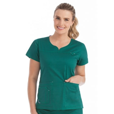 

MC2 by Med Couture Women s Lexi Sport Neckline Solid Scrub Top